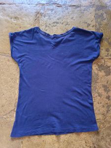Navy Graphic Print Tee
