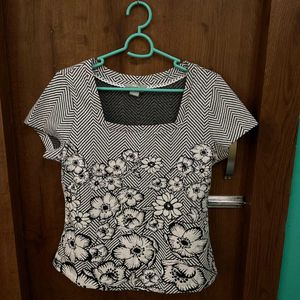 Elegant Floral Print Top
