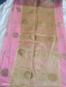 Linen Cotton Silk Saree. Fixed Price