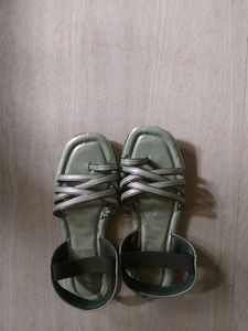 Sage Green Strappy Sandals - Size 6
