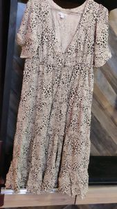 Cheetah Print Midi Maxi Dress From American Brand