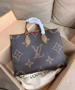 LV ON THE GO MONOGRAM TOTE BAG@, WITHOUT BOX