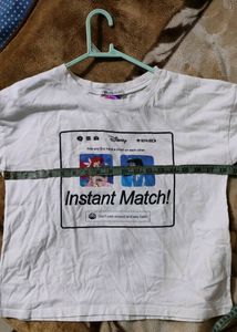 White T-shirt For Girls