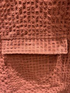 Brown Waffle Oversized Knit Crop Top