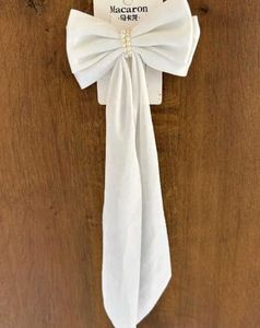 Pretty White Macaron Hair Bow For Womens To Enhanc