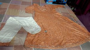Rock Trouser Cotton Bandage Ka Work Golden And Whi