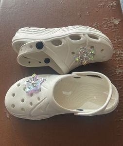 White Clogs with Charms