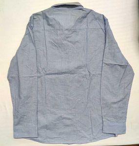 Men's Blue Long Sleeve Shirt - Chest 44