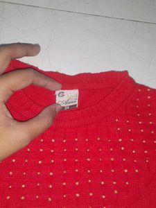 Red Knit Sweater