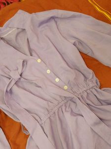 Chic Lavender Peplum Top