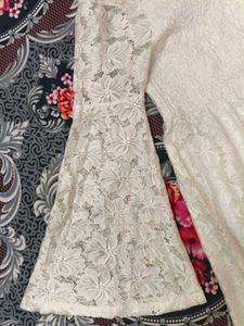 White Lace Off-Shoulder Dress