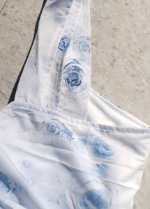 Floral Print Ruched Tank Top🤍🤌🏻