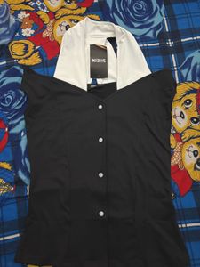 Chic Black & White Top