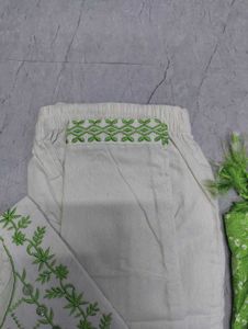 Women&#39;s Cotton Kurta Pant Set with Dupatta😍