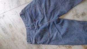 Two-Tone Denim Jeans