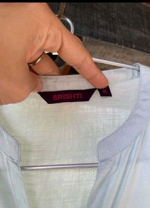 LIGHT SEA GREEN LONG KURTA OR DRESS