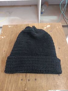 Black Knitted Beanie