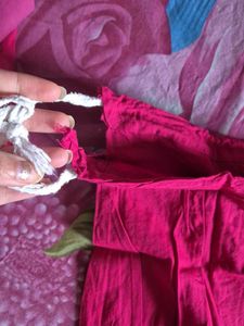 RED COTTON PETTICOAT