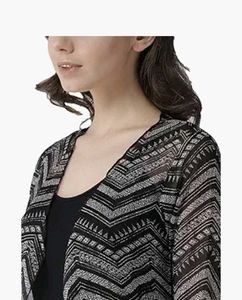 Floral print long shrug