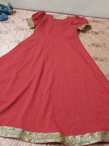 Red Flared Gown