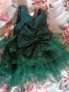 Green Sequin Party Dress