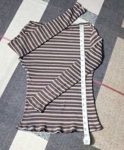 STRIPED LONG SLEEVE TOP 🤎