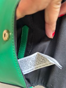 Green Ring Detail Shoulder Bag