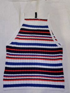 Striped Ribbed Tank Top