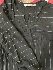 Black Max Cotton Short Kurta