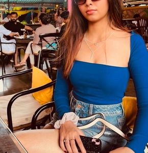 Blue Crop Top
