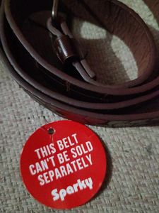 Brand New Sparky Leather Belt With Tag For Girls