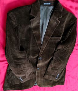 Giovani Men Brown Corduroy Jacket