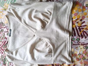 Off White Crop Top