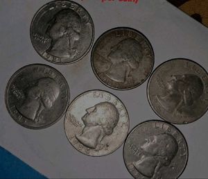 1980s U.S. Quarter Coins (Lot of 6)
