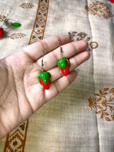 Unique Handmade Strawberry Earrings