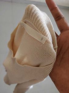 Cream Bishop Sleeve Sweater