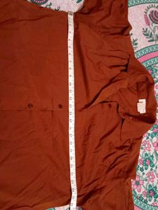 Vintage Rust Button-Down Shirt