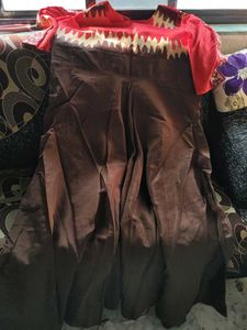 Ethnic gown with dupatta