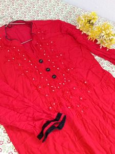 ❤️ Red Stylish Kurti ❤️