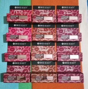 Swiss Beauty Hold Me Matte 12-Hour Stay Lipstick