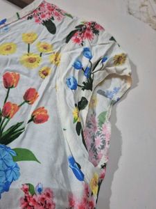 Floral Print Layered Top