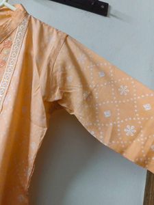 Elegant Peach Kurta