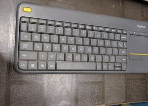 Logitech k400 plus wireless touch keyboard.