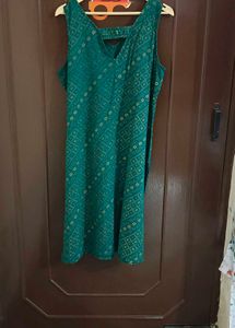 Bottle Green Kurti.