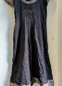 Elegant Black A-line dress