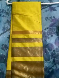 Olive Green Colour Saree