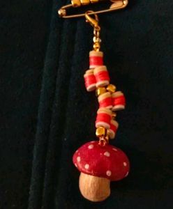 Mushroom Charm Keychain