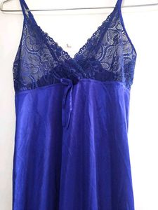Blue Lace Lingerie Nightgown