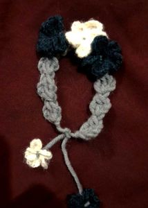Adjustable Crochet Flower Bracelet