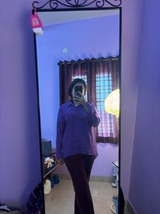 Purple Sheer Top